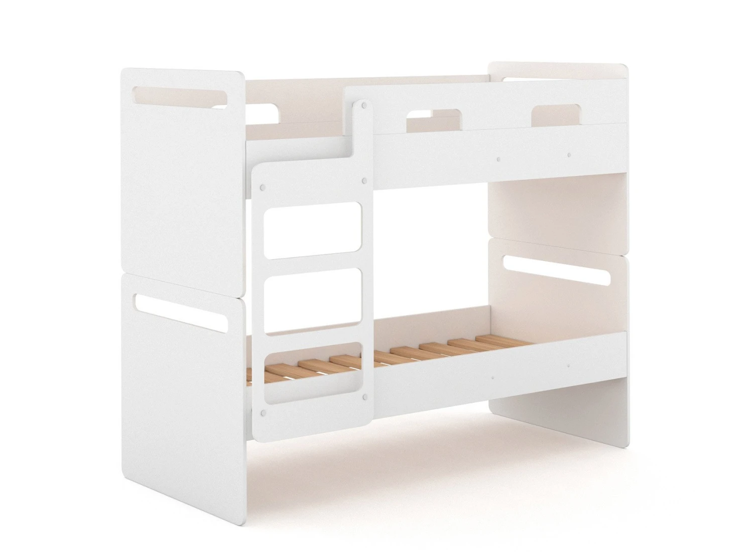 Lit Superposé Séparable 90x190 LEVIS – Blanc – Image 4