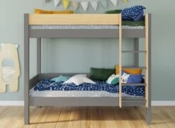 Lit Superposé En Pin Massif 90x190 HOYA + 2 Matelas