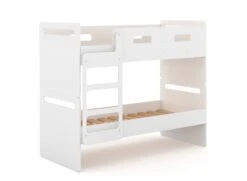 Lit Superposé Séparable 90x190 LEVIS Blanc + 2 Matelas -Nateo Concept lit superpose separable 90x190 levis blanc 2 matelas 3