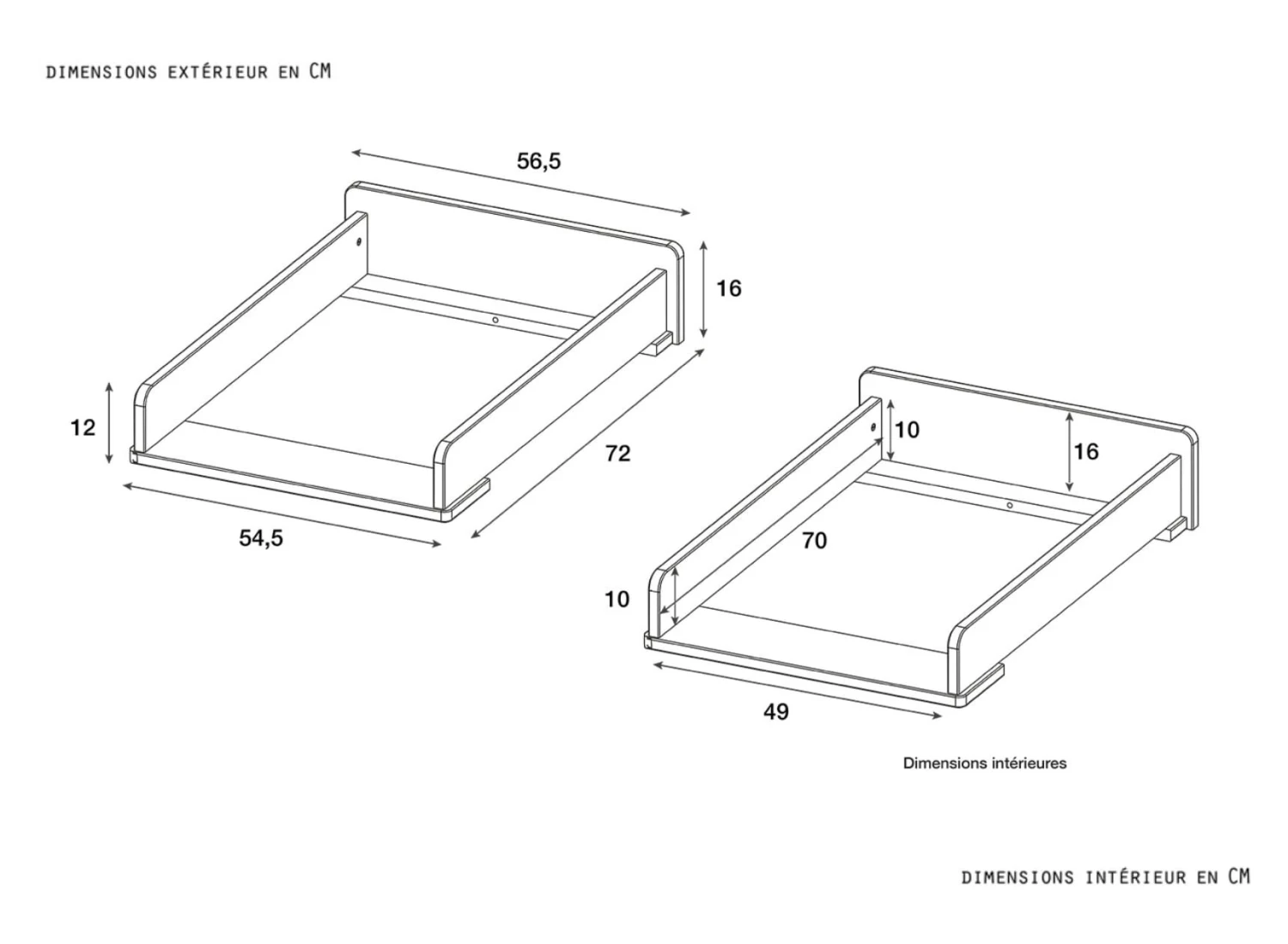 Plan à Langer Pour Commode CLOUD 4 Plan à Langer Pour Commode CLOUD – Image 4