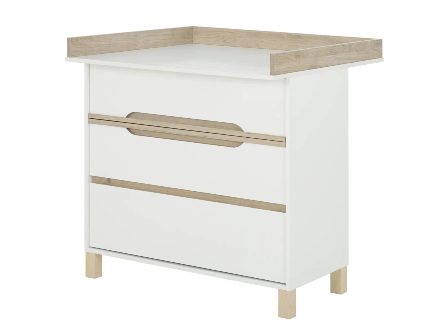 Plan à Langer Pour Commode ETHAN – Blanc Et Bois 2 Plan à Langer Pour Commode ETHAN – Blanc Et Bois – Image 2