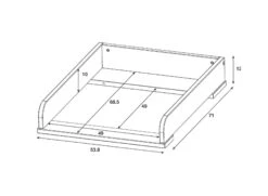 Plan à Langer Pour Commode WOOD – Chêne Vintage -Nateo Concept plan a langer wood 3