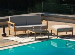 Salon De Jardin En Teck RIO - 4 Pièces