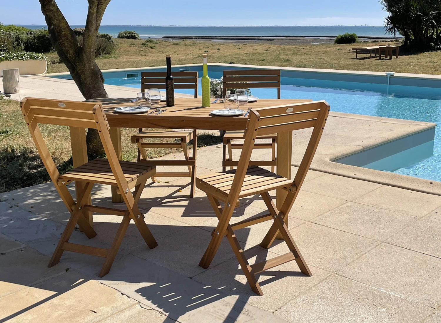 Table De Jardin En Bois Massif MOOREA – Image 2