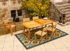 Table Et Chaises De Jardin En Teck LIMA - 6 Personnes