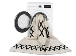 Tapis Berbère Lavable ATLAS 100% Coton - 120x160cm -Nateo Concept tapis berbere lavable atlas 100 coton 120x160cm 3